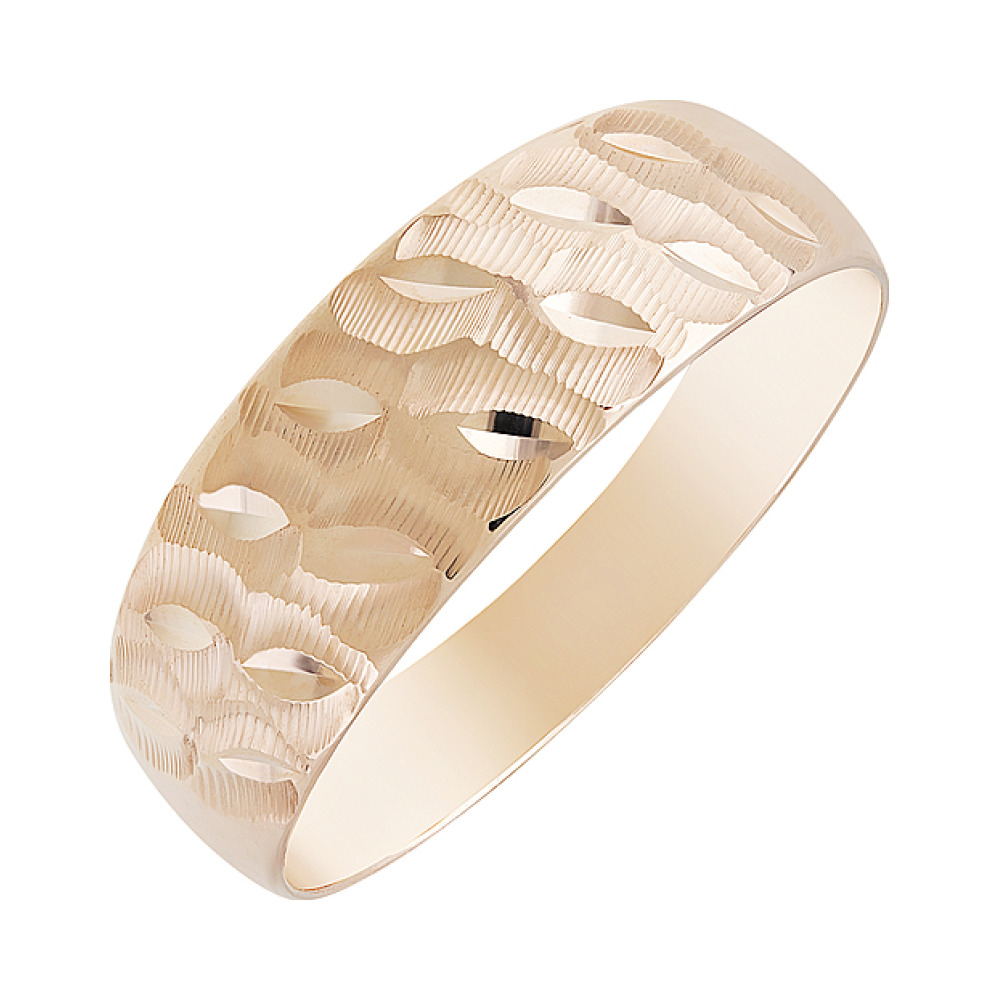 Золотое кольцо с алмазкой № 126651