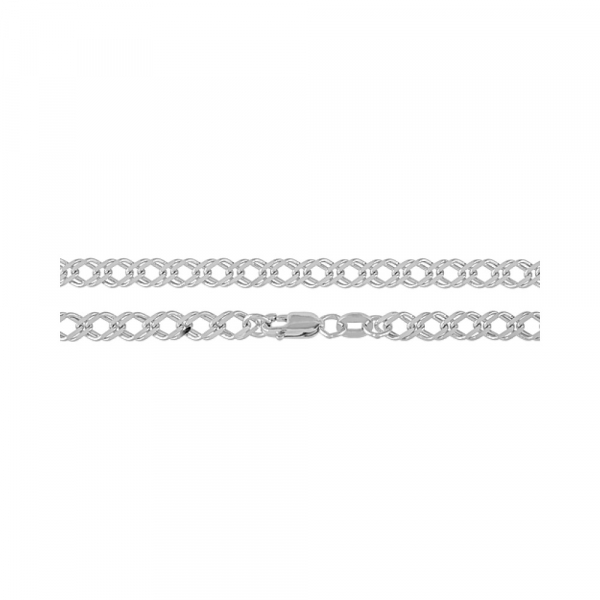 Серебряная цепь ромб дв. гран. род. № 126480