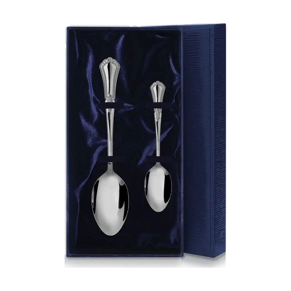 Набор столовый Фаворит: ложка и чайная ложка. Набор на 1 персону. из серебра 925 пробы