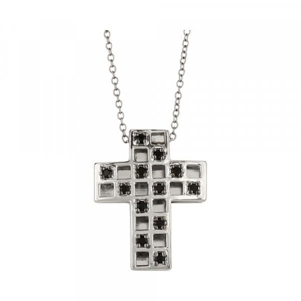 Серебряное колье с фианитами № 83355