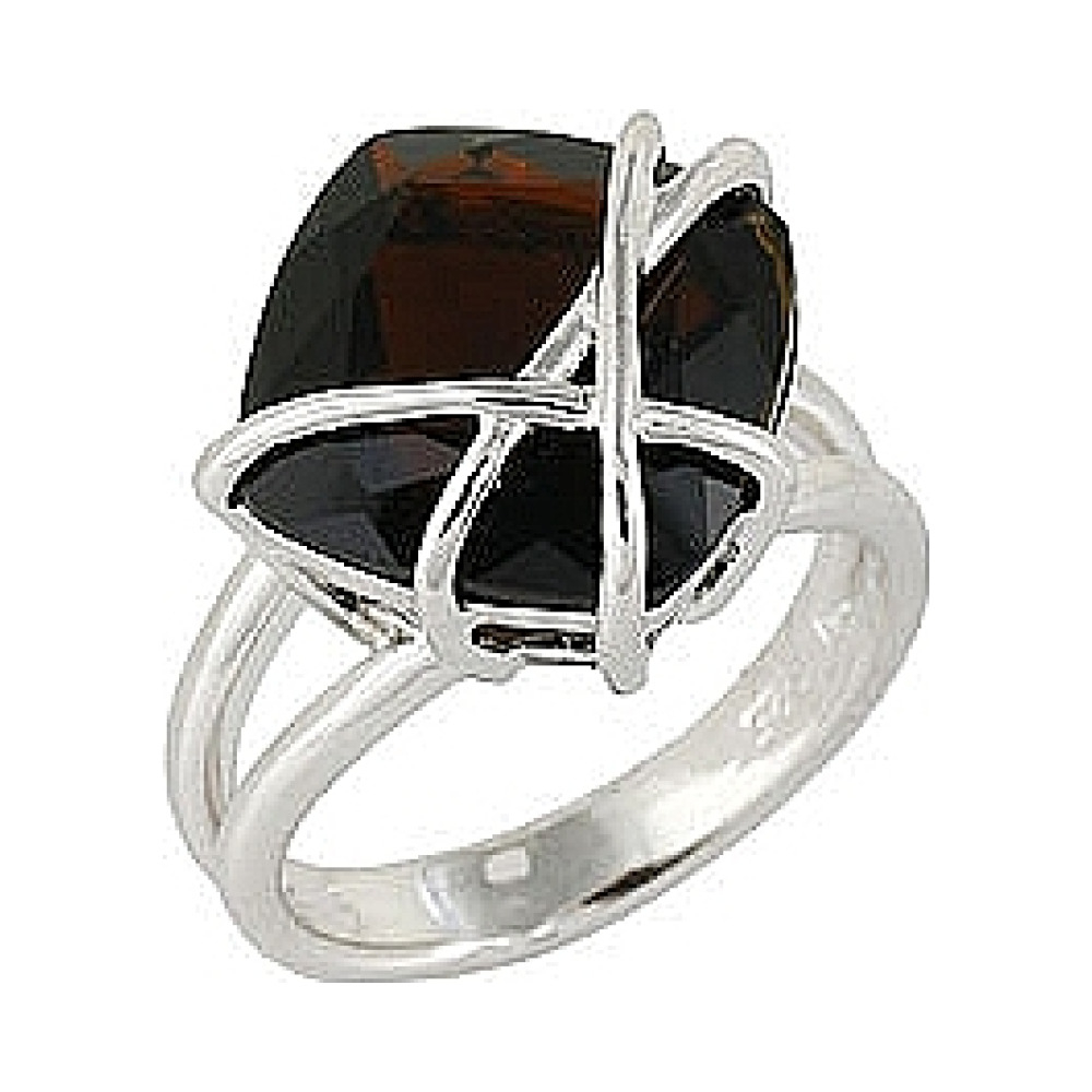 Серебряное кольцо с фианитом № 68289