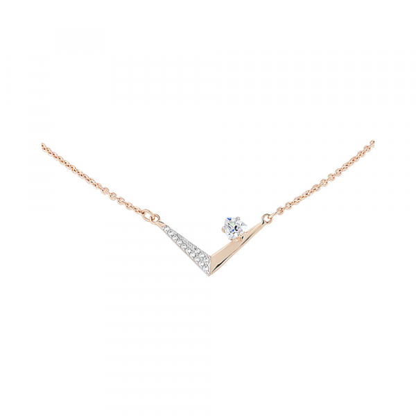 Золотое колье с фианитами № 129080