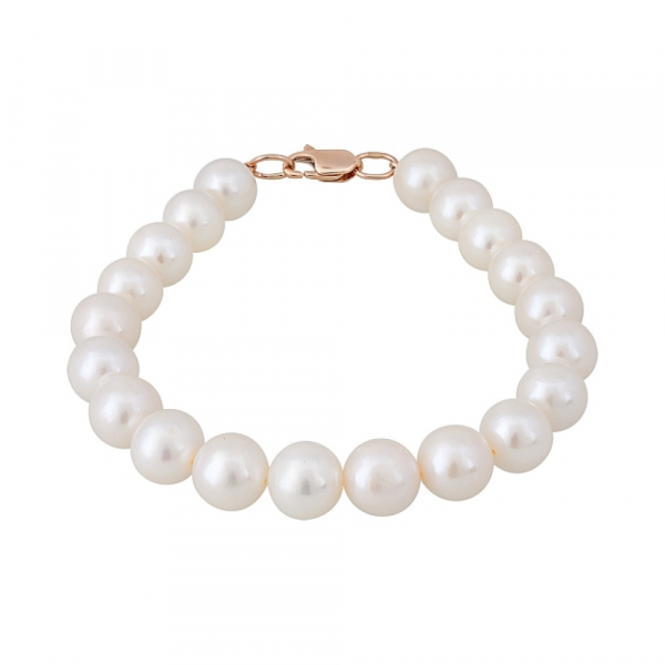 Золотой браслет с жемчугом № 119058