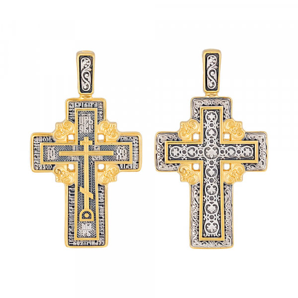 Крест с золотым покрытием № 129673