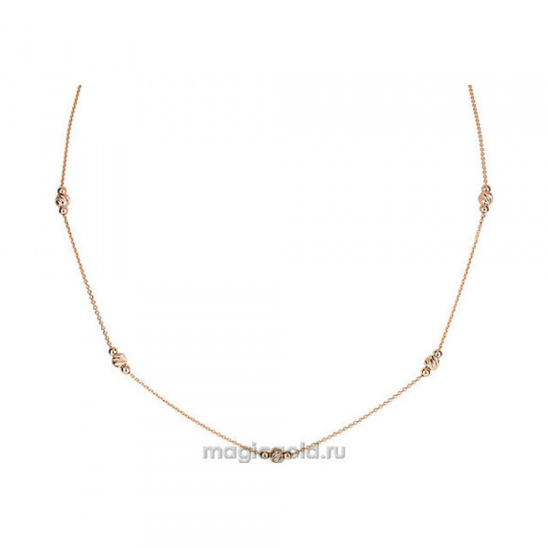 Золотое колье б\к с алмазной гранью № 159065