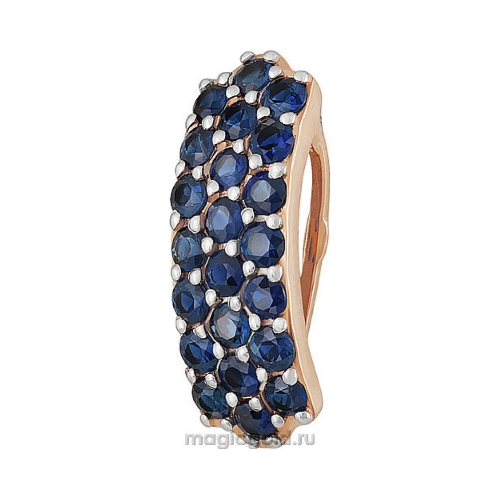 Золотая подвеска с сапфиром № 159149