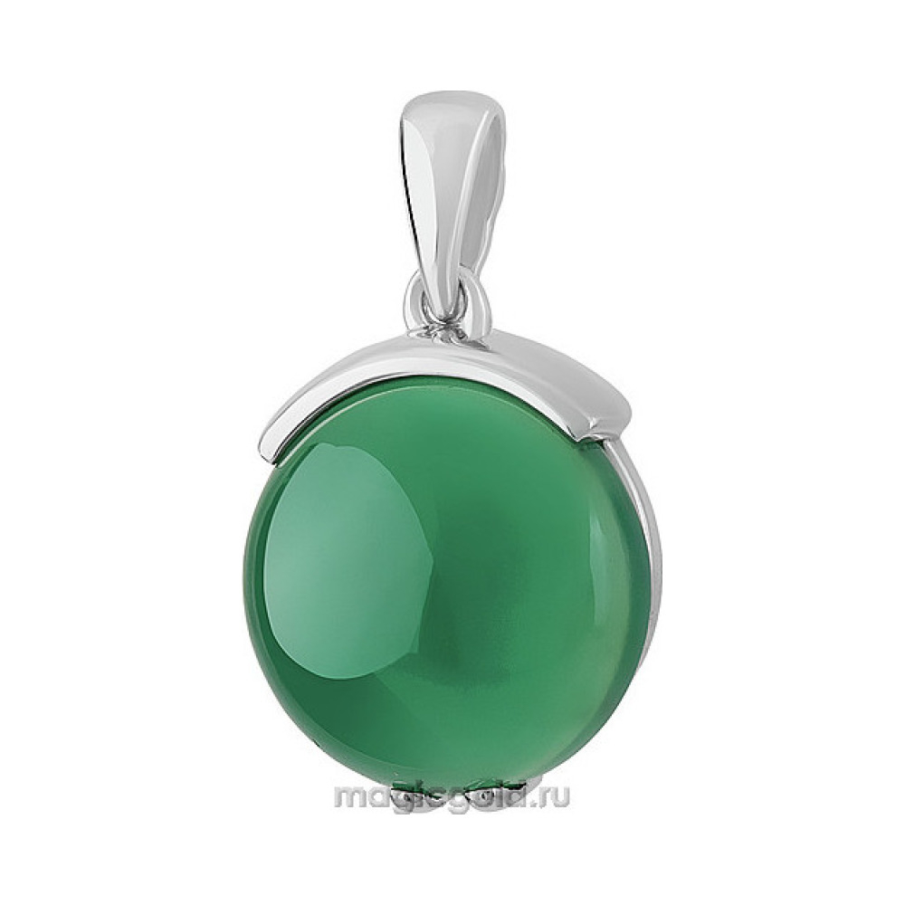 Серебряная подвеска с агатом № 155972