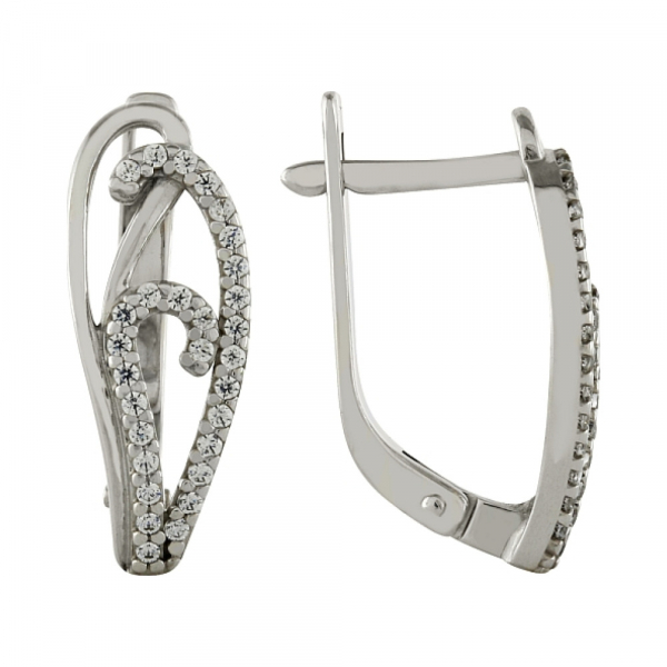 Серьги с фианитами № 97436