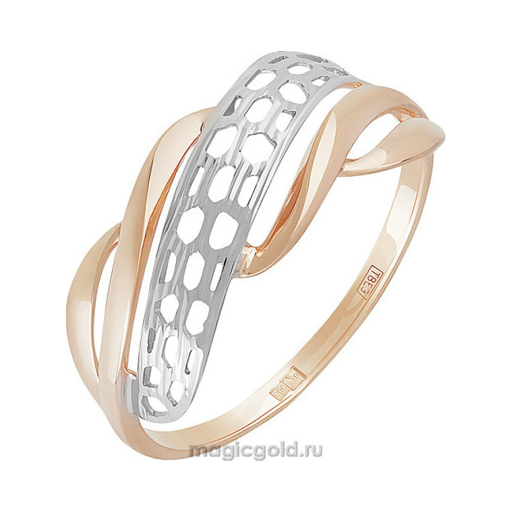 Золотое кольцо без камня № 155630