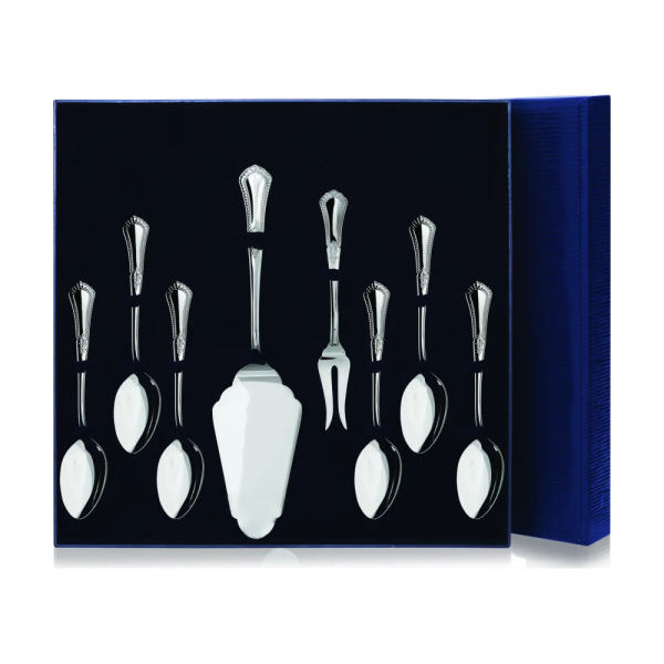 Набор чайный Фаворит: Вилка для лимона, Ложка чайная  - 6 шт, Лопатка для пирожного из серебра 925 пробы