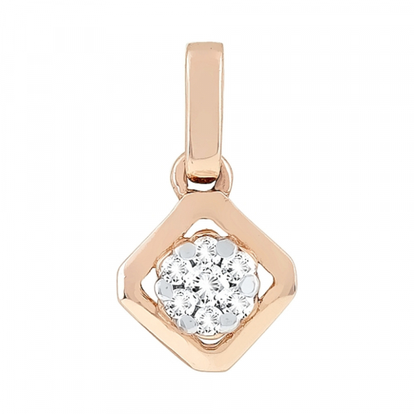 Подвеска с бриллиантом № 114487