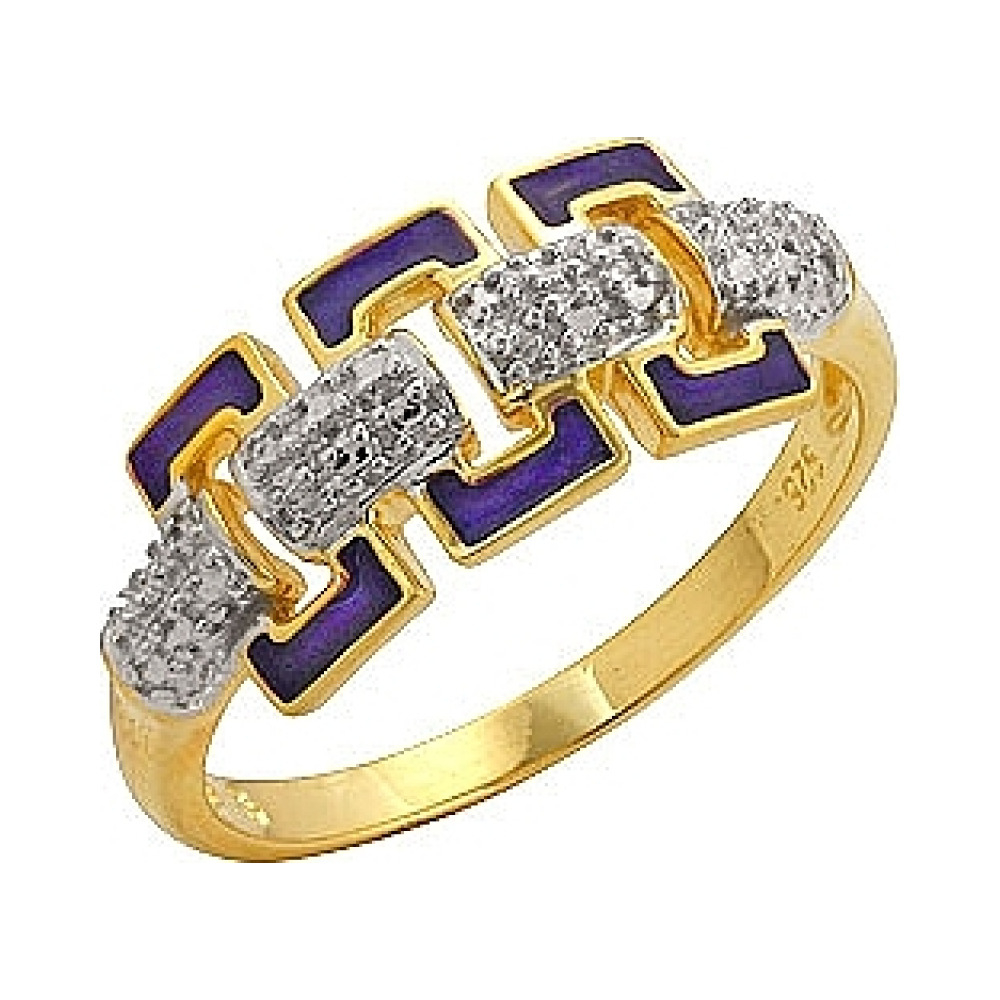 кольцо с золотым покрытием № 108307