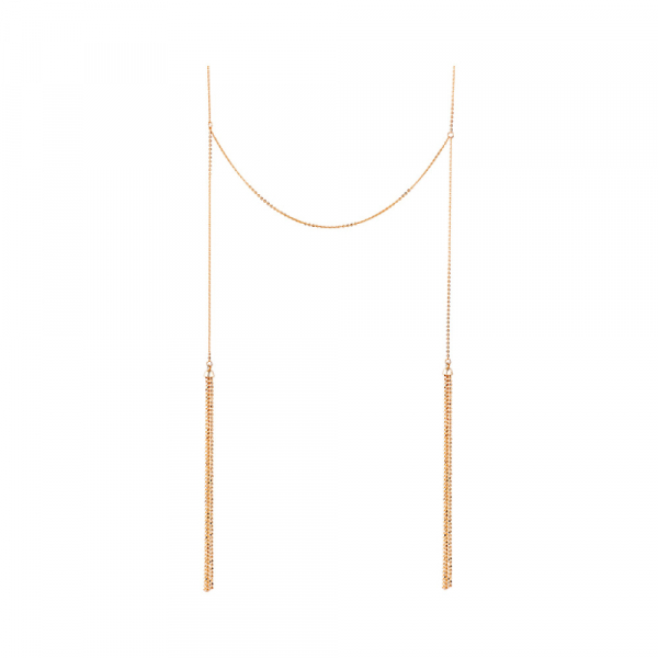 Золотое колье без камня № 130125