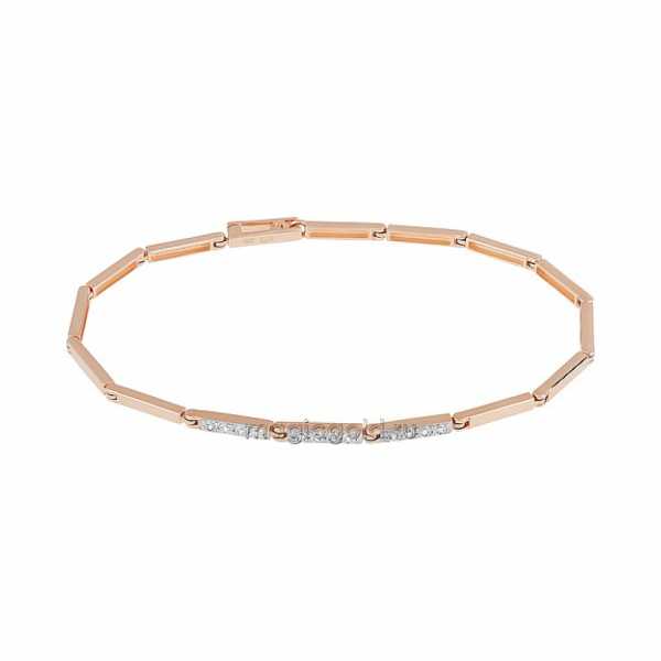 Золотой браслет с фианитом № 163269