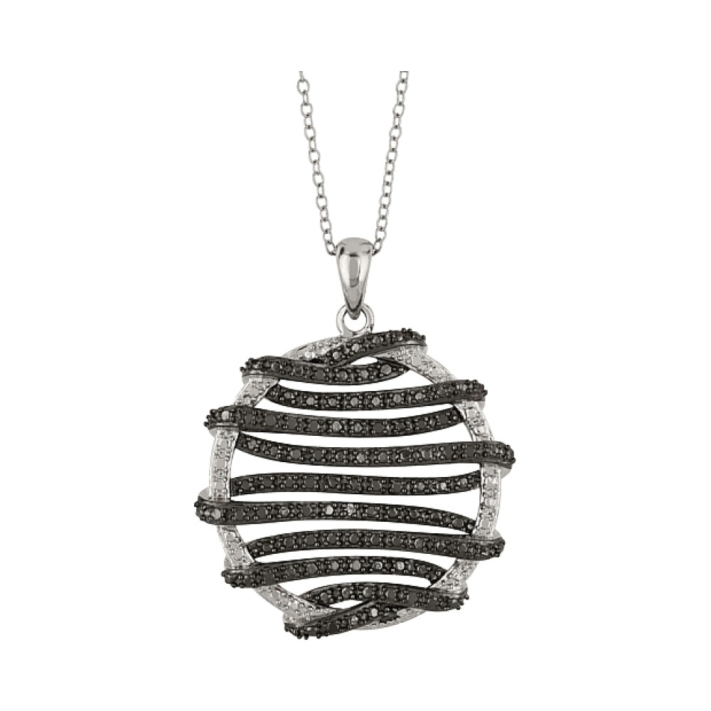 Серебряное колье с фианитами № 83424