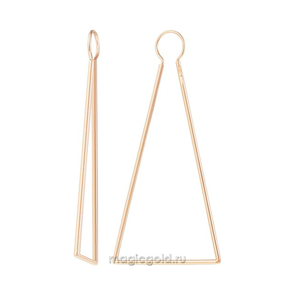 Золотые серьги конго № 173352