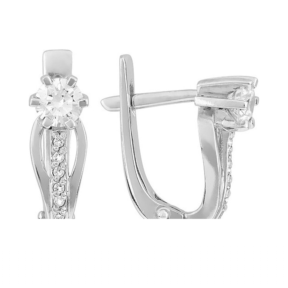 Золотое кольцо с бриллиантом и изумрудом № 119067