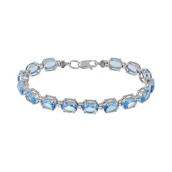 Серебряный браслет с алпанитом № 132250