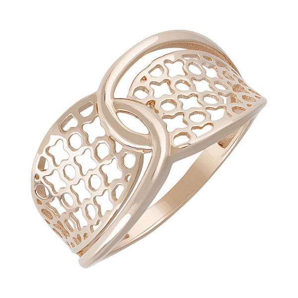 Золотое кольцо без камня № 128443