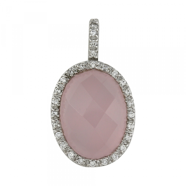 Серебряная подвеска с фианитом № 99431