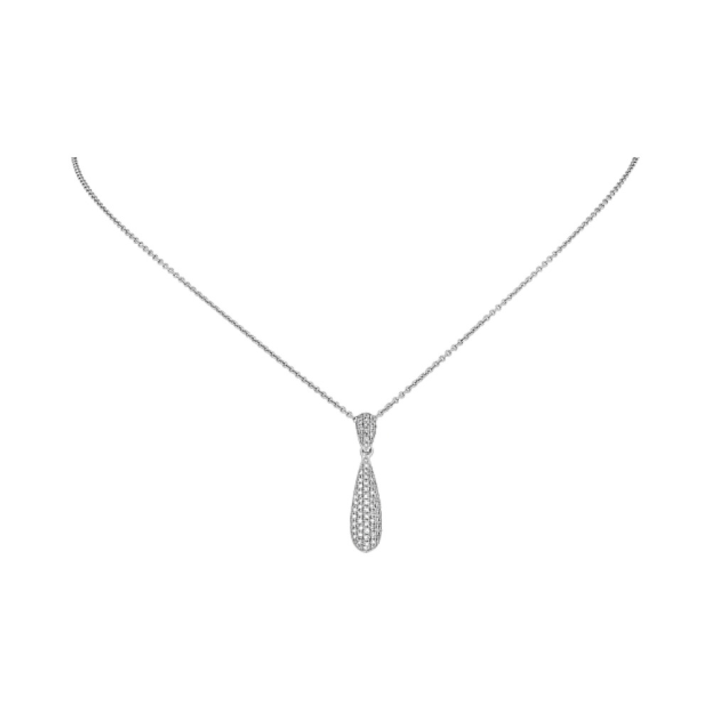 Золотое колье с бриллиантом № 113741