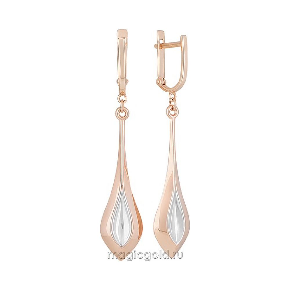 Золотые серьги  б\к № 159832