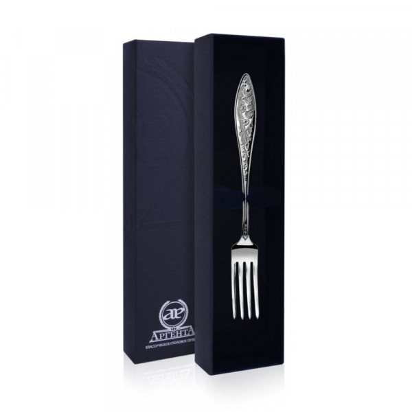 Вилка столовая  Морозко  серебро 925 пробы