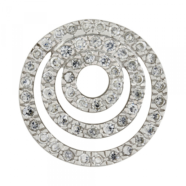 Серебряная подвеска с фианитом № 83439