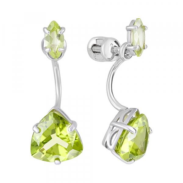 Пуссеты с хризолитом № 126895