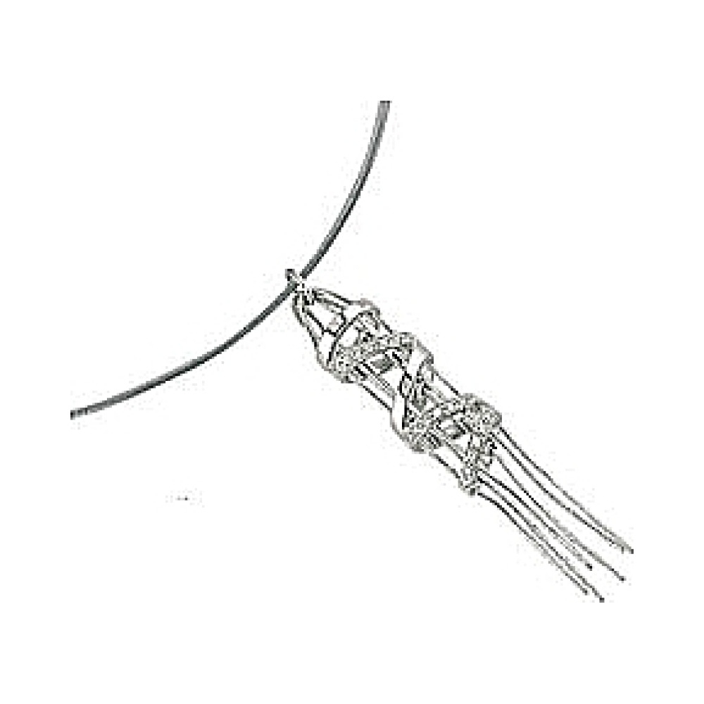  Колье с фианитом GL № 35617