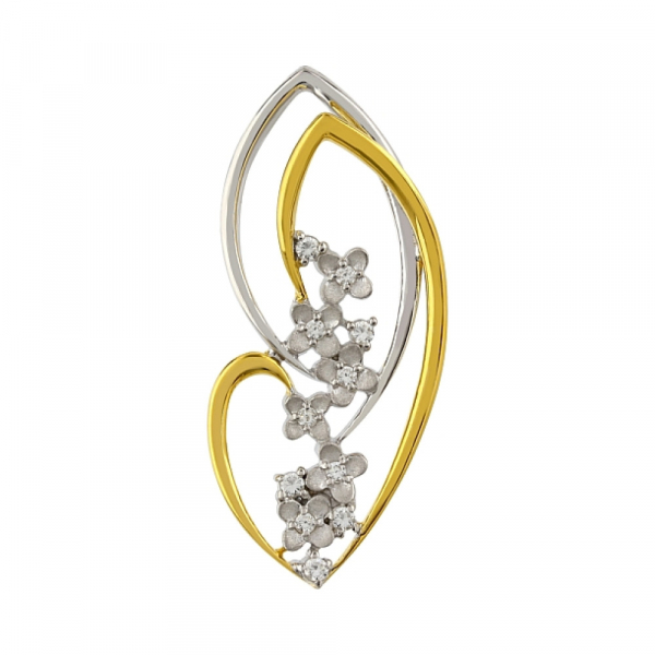 Серебряная подвеска с фианитами № 106195