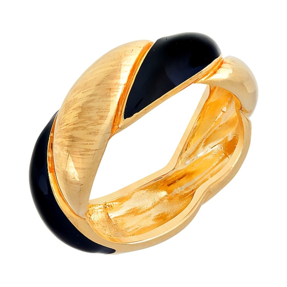  кольцо с золотым покрытием без вставки № 108329