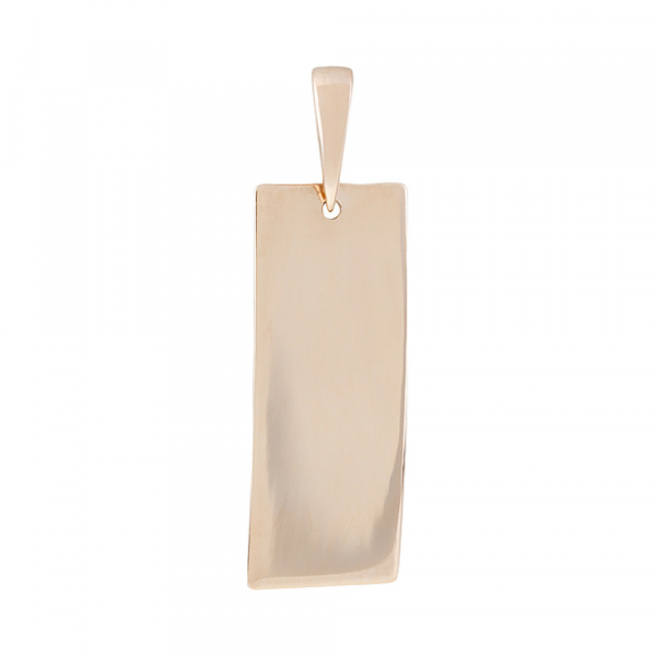 Золотая подвеска без камня № 126711