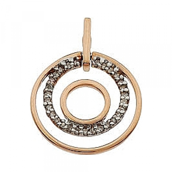 Золотая подвеска с бриллиантами № 63076