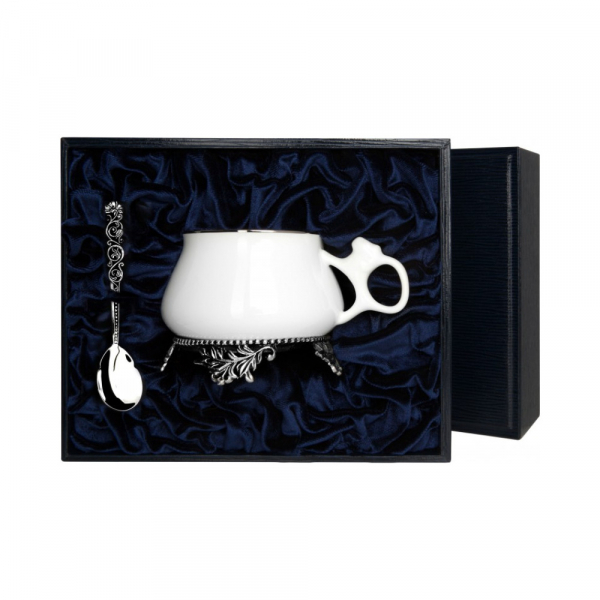 Набор серебряная чайная чашка «Билибина»