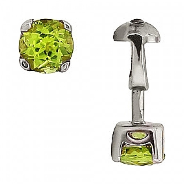 Пуссеты с хризолитом № 78370