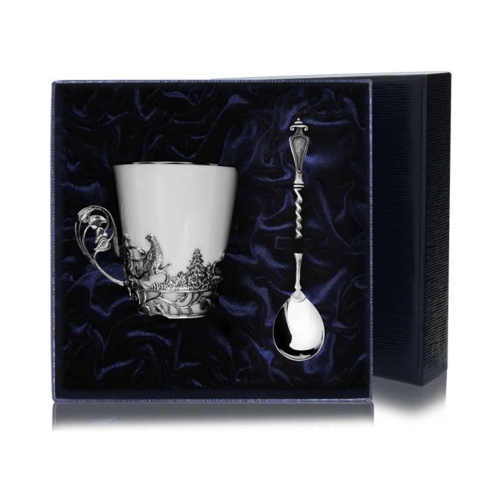 Чашка чайная Тетерев, чернение