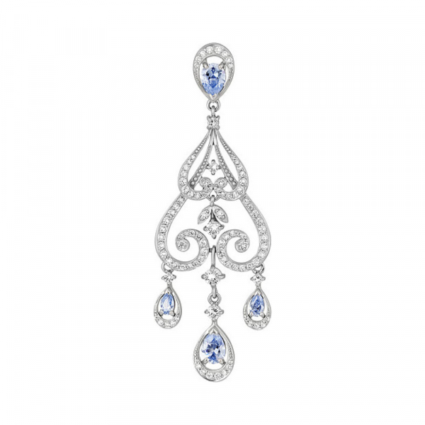 Серебряная подвеска с фианитом № 131719