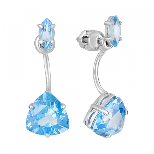 Пуссеты с топазом № 126892