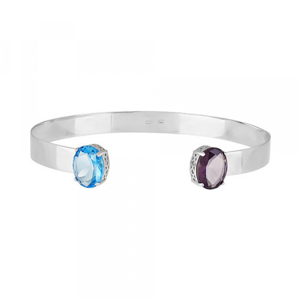 Серебряный браслет с алпанитом № 132303