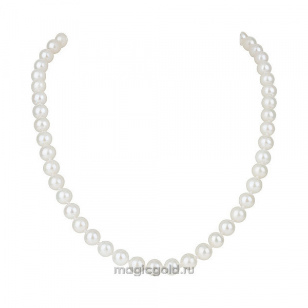 Серебряное колье с жемчугом № 127853