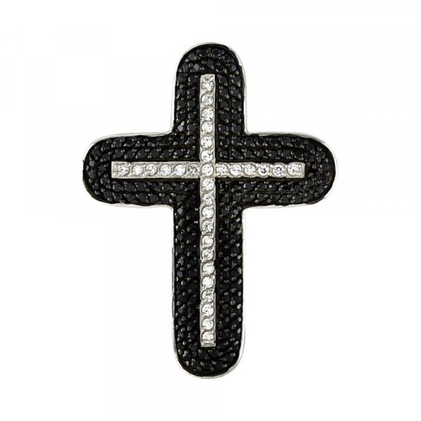 Серебряная подвеска с фианитом № 82609