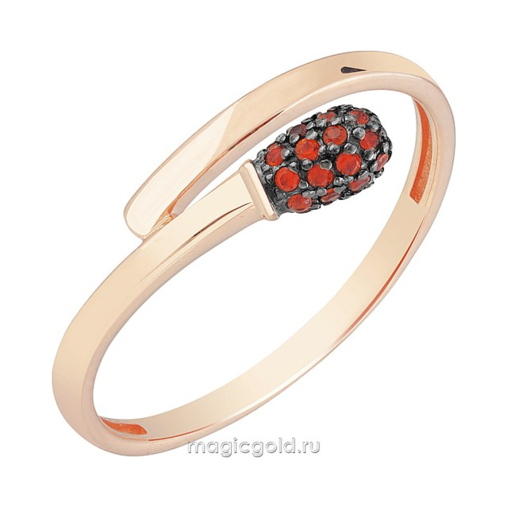 Золотое кольцо с фианитом № 172121