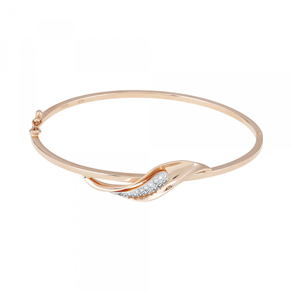 Золотой браслет с фианитами № 124361