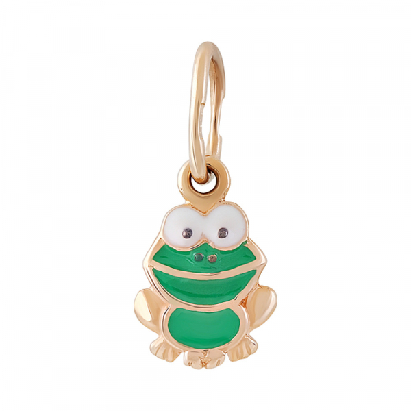 Золотая подвеска с эмалью № 129923