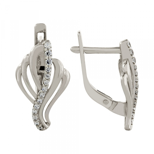 Серьги с фианитами № 97193