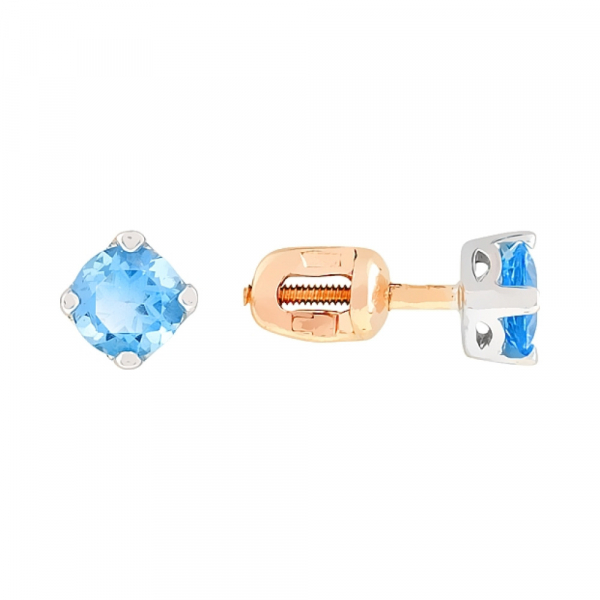 Пуссеты с топазом № 29049