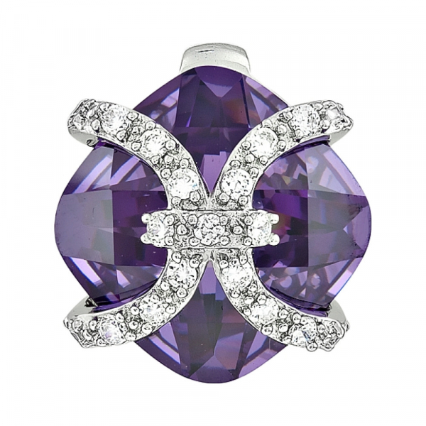 Серебряная подвеска с фианитами № 112756