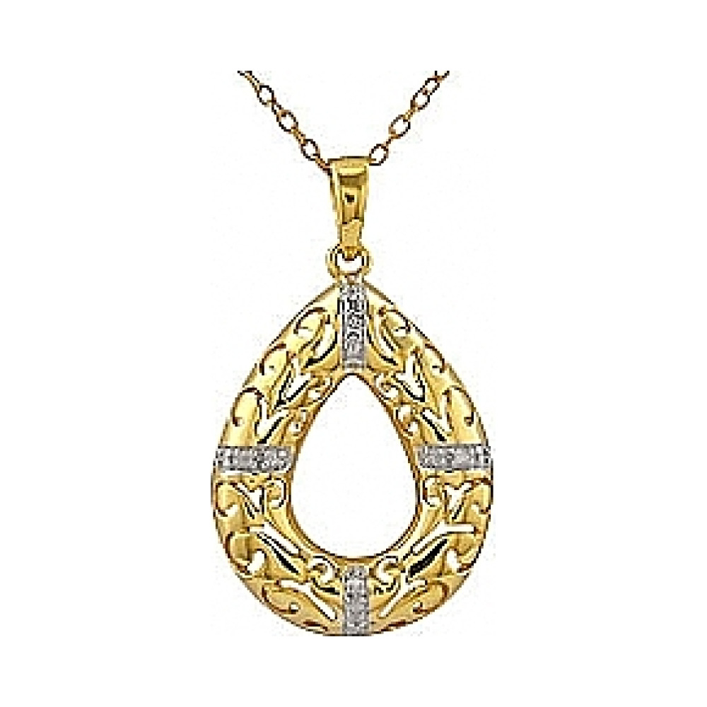 Серебряное колье с золотым покрытием № 70683