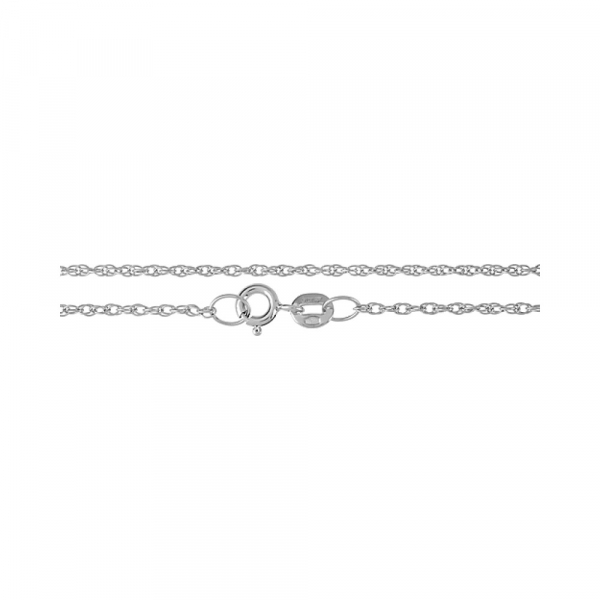 Серебряная цепь кордовая двойная родированная № 123424